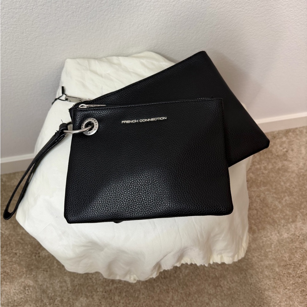 NWT French Connection Textured Black Crossbody Bag - Picture 2 of 5